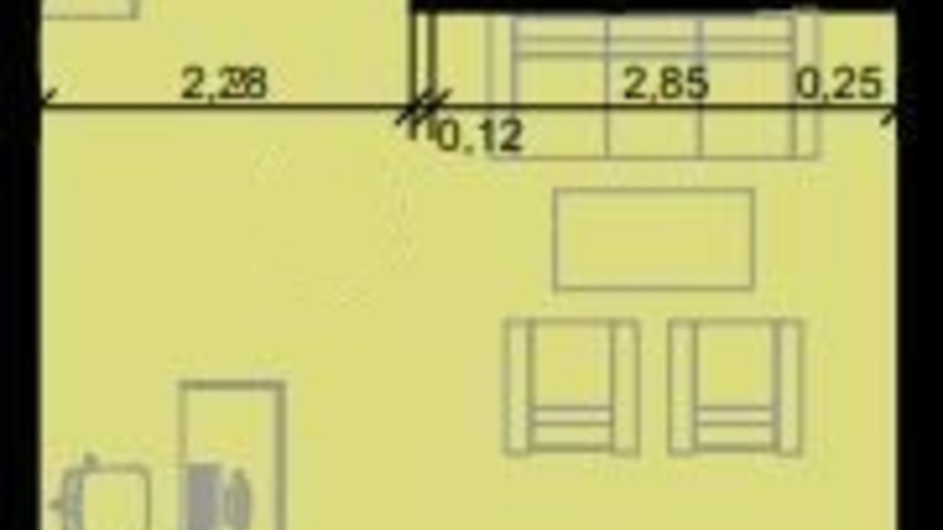 Планировка помещения в Бизнес центр Парковый 34.1 м², фото 779689