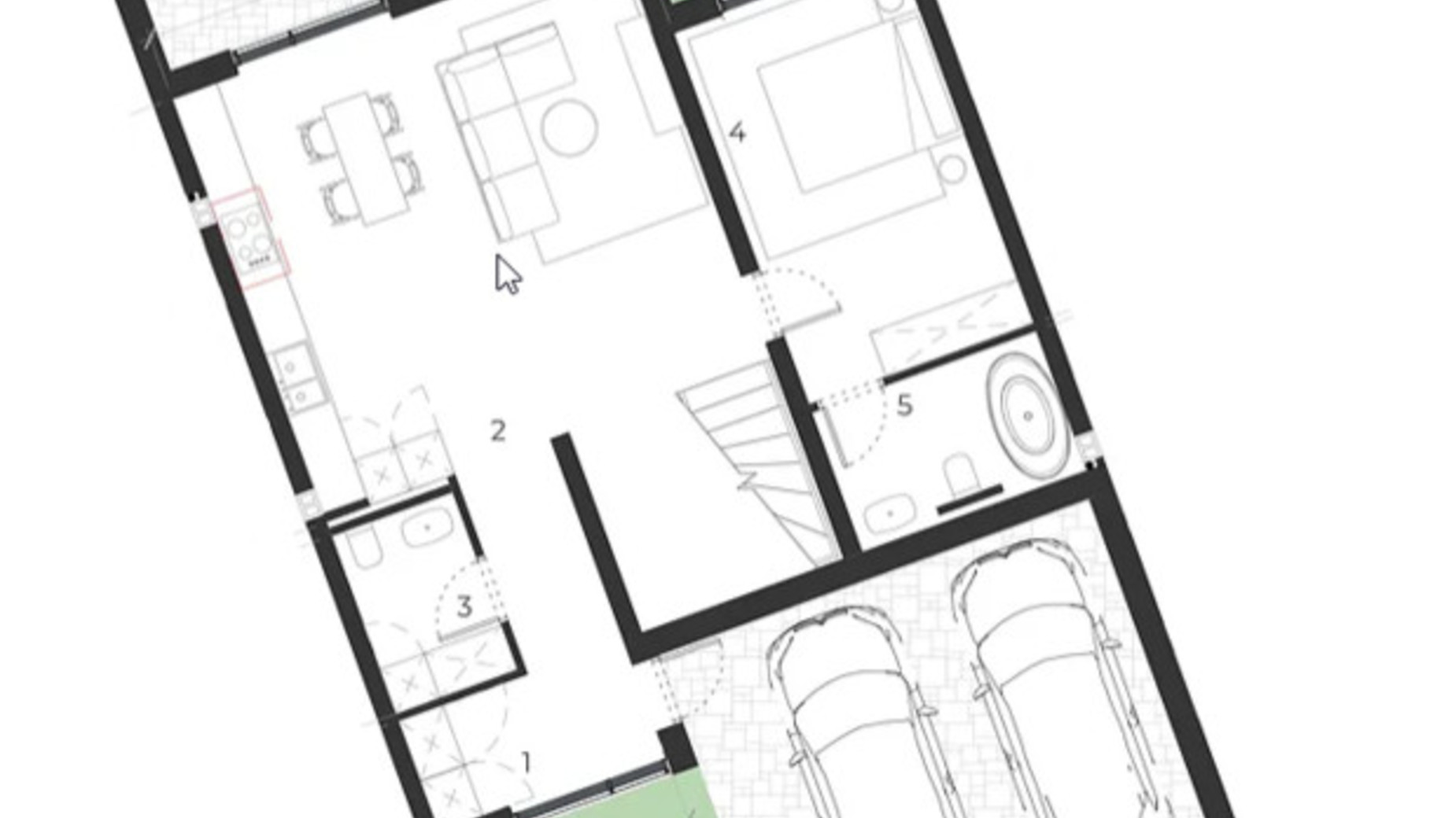 Планировка таунхауса в Таунхаус Tarasivka Forrest 148.05 м², фото 781388