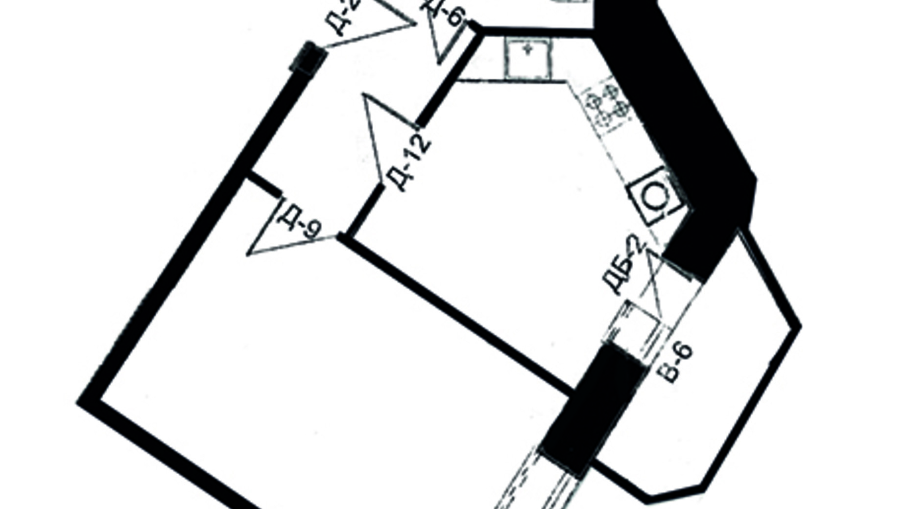 Планировка 1-комнатной квартиры в ЖК ул. Галицкая, 9 39.4 м², фото 782686