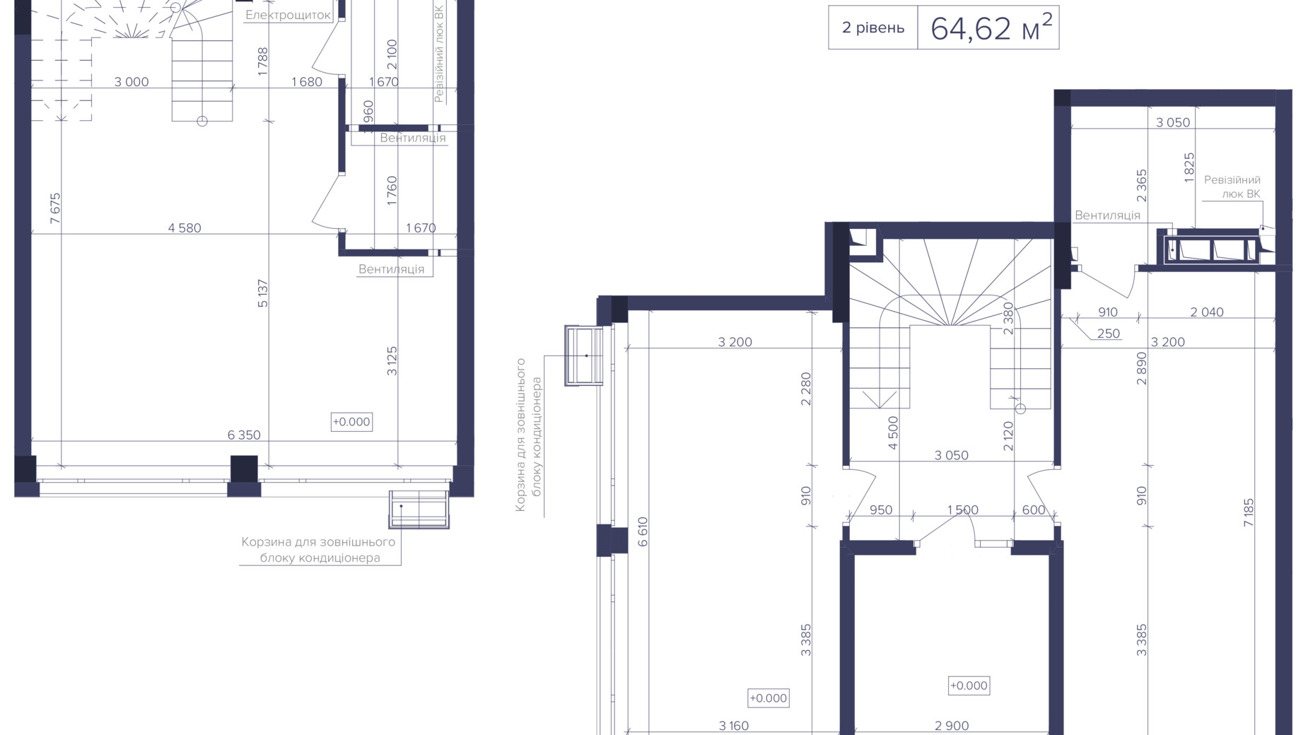 Планування 2-кімнатної квартири в ЖК Dnipro Island 111.12 м², фото 783660