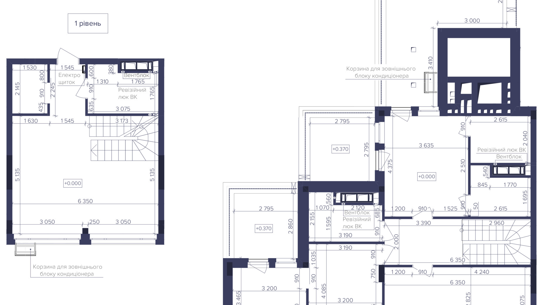 Планировка 3-комнатной квартиры в ЖК Dnipro Island 137.59 м², фото 783671