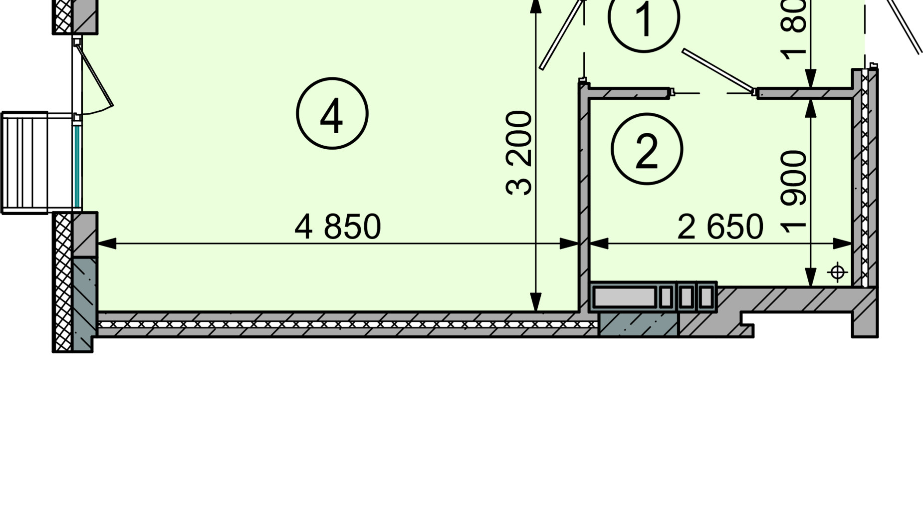 Планування 1-кімнатної квартири в ЖК Sense City 47.9 м², фото 790176