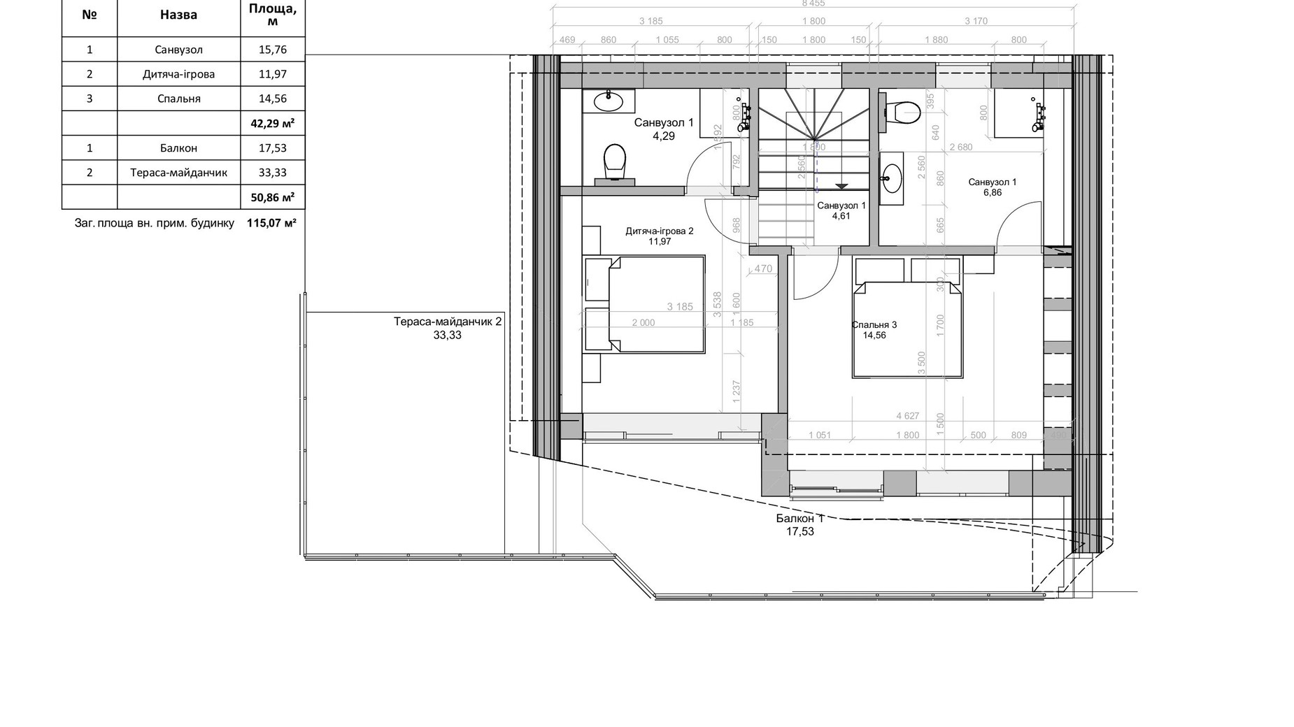 Планировка коттеджа в КГ Skogur 164.08 м², фото 791576