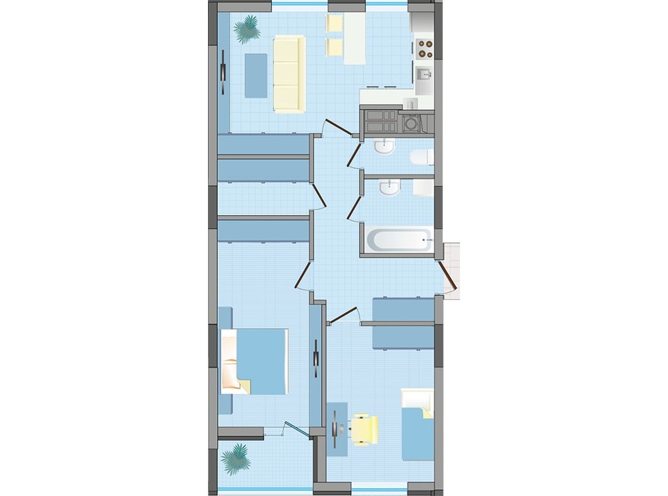 ЖК Greenville House планировка 12 ЖК Greenville House планировка 12