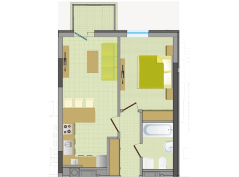 ЖК Greenville House планировка 13 ЖК Greenville House планировка 13