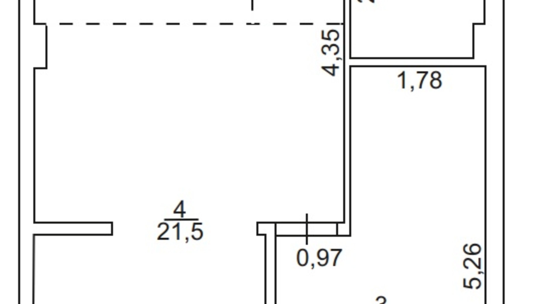 Планування апартаментів в Апарт-комплекс Тиса Renovation 50.7 м², фото 795037