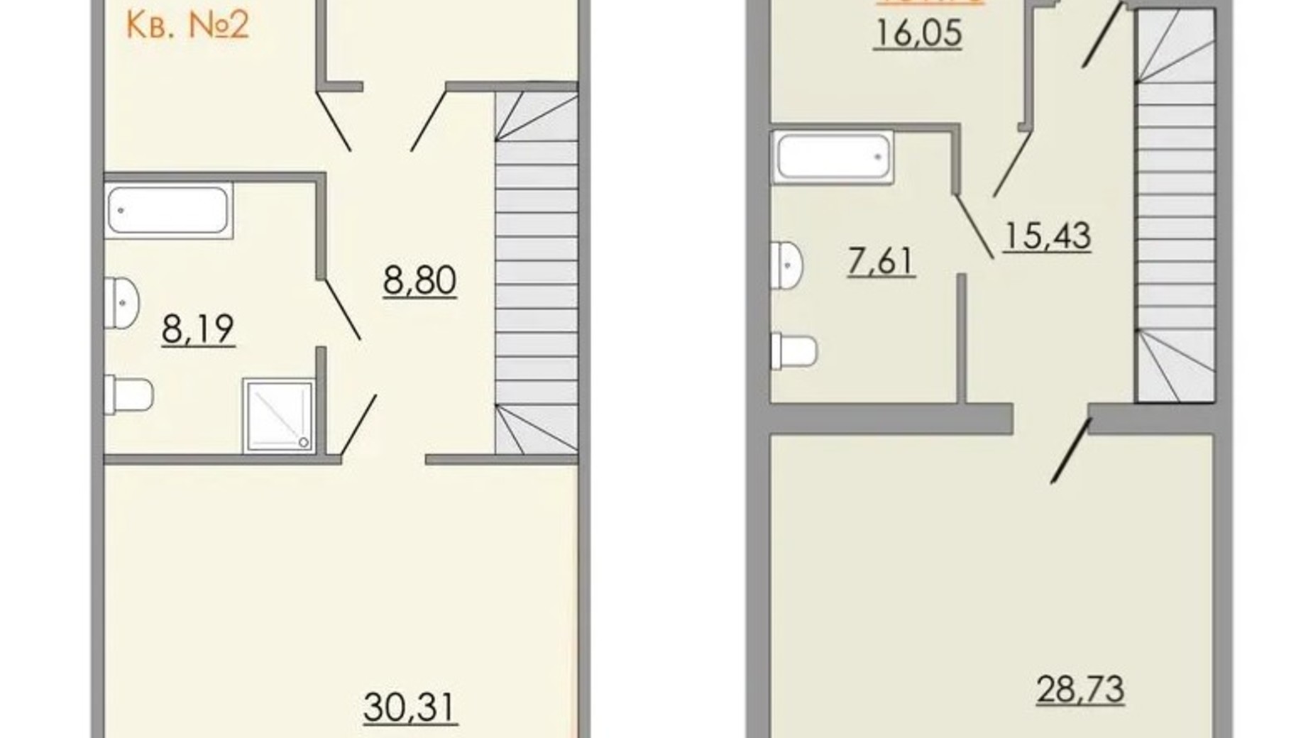 Планировка таунхауса в Таунхаус Европейский квартал 151.93 м², фото 795275