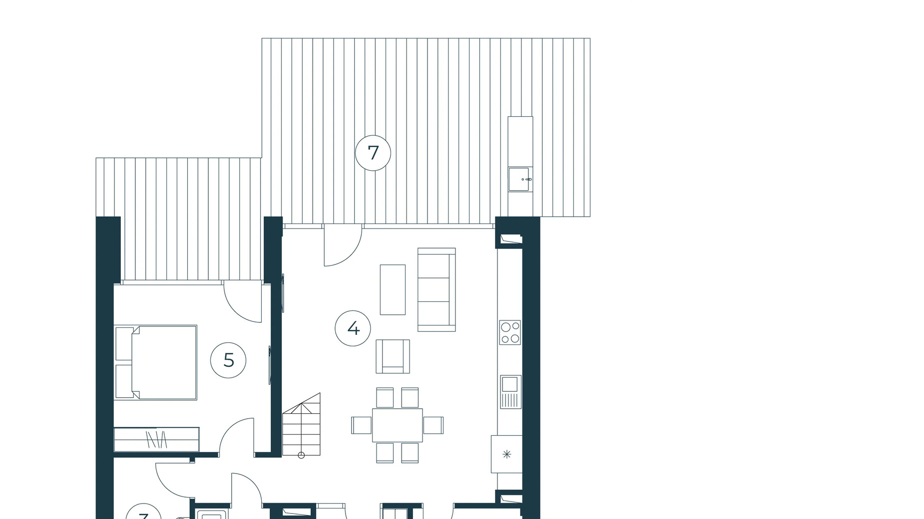 Планування котеджу в КМ Vlasne Misto 142.41 м², фото 797602