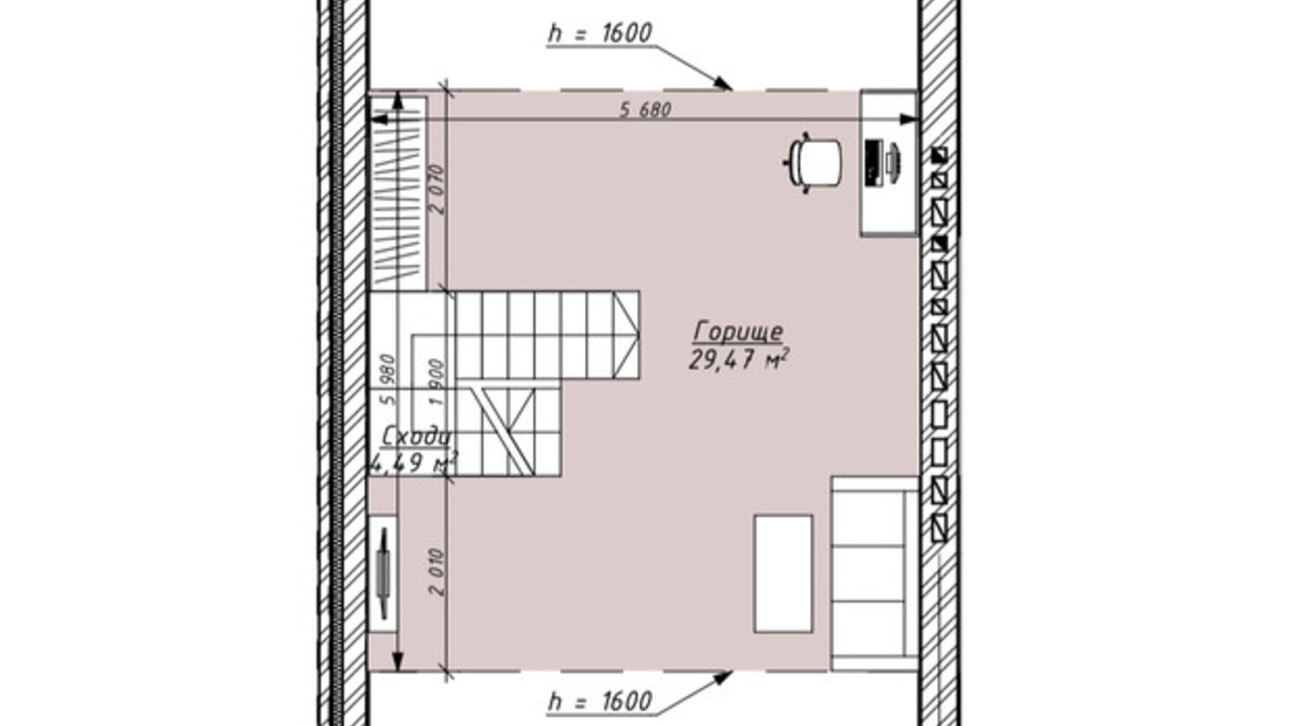 Планировка таунхауса в Таунхаус Vorzel Eco Park 100 м², фото 802980