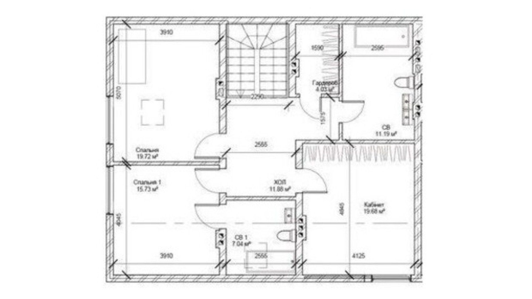 Планування таунхауса в Таунхаус Тріо 186 м², фото 802984