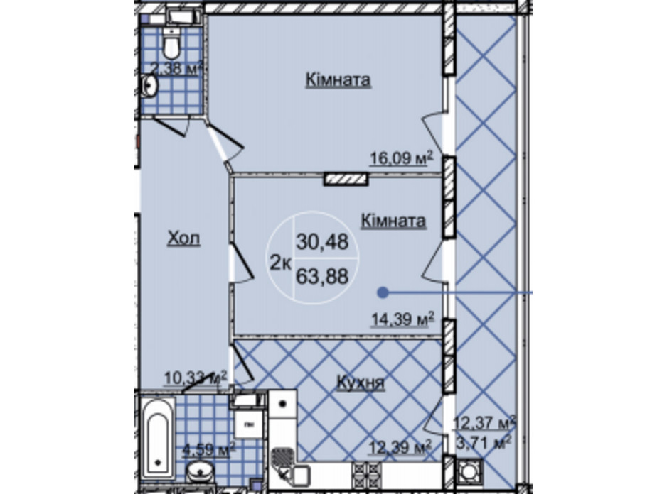 ЖК Imperial Park Avenue планировка 14 ЖК Imperial Park Avenue планировка 14