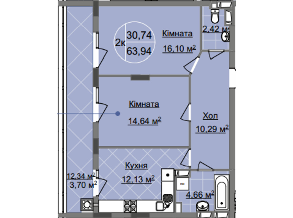 ЖК Imperial Park Avenue планировка 15 ЖК Imperial Park Avenue планировка 15