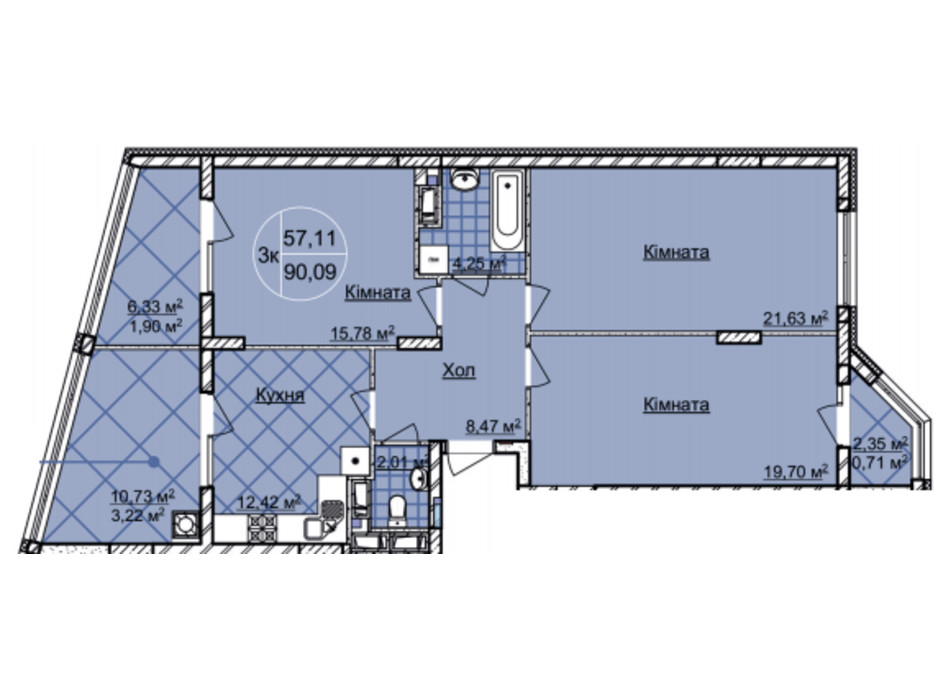 ЖК Imperial Park Avenue планировка 18 ЖК Imperial Park Avenue планировка 18