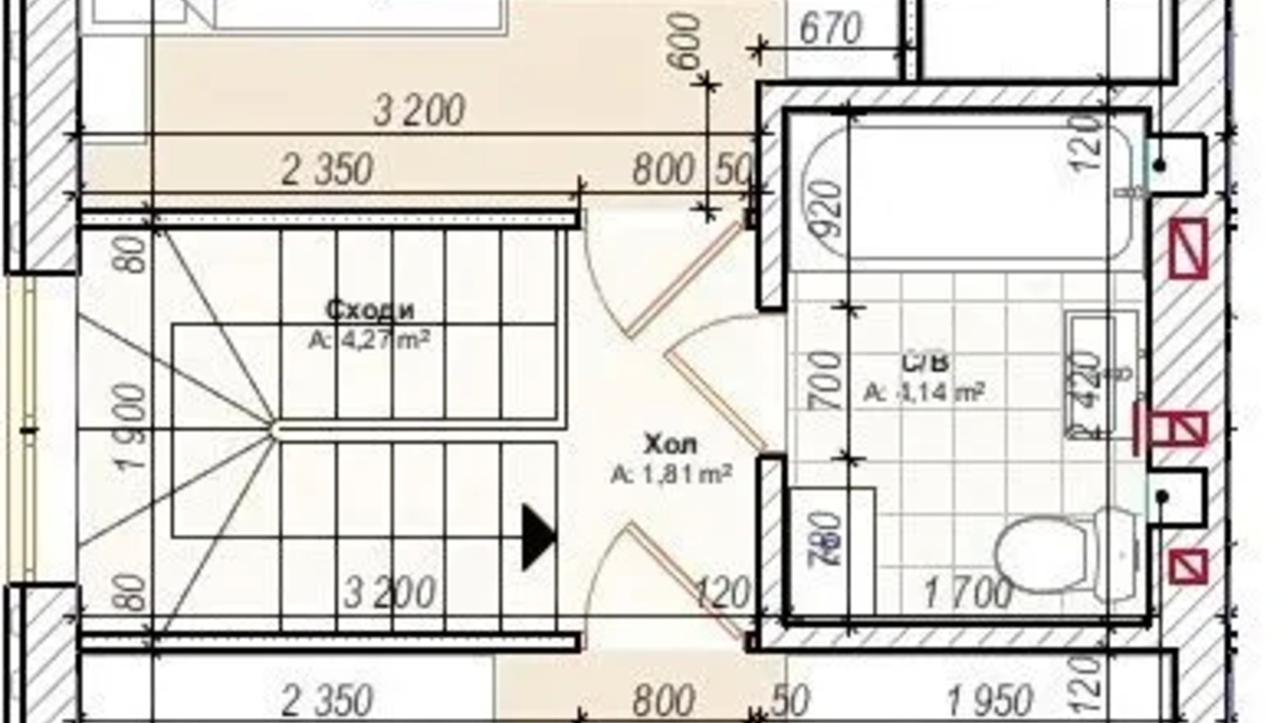 Планировка таунхауса в Таунхаус Lucky Town 125 м², фото 808655