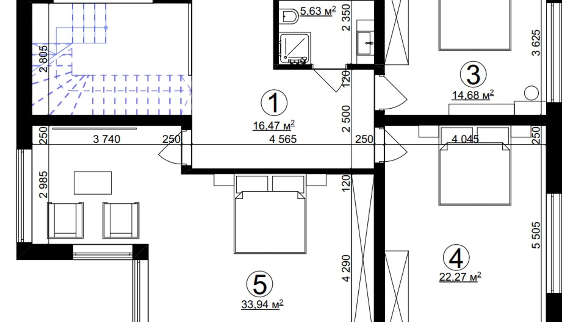 Планування котеджу в КМ Озерний 210 м², фото 809117