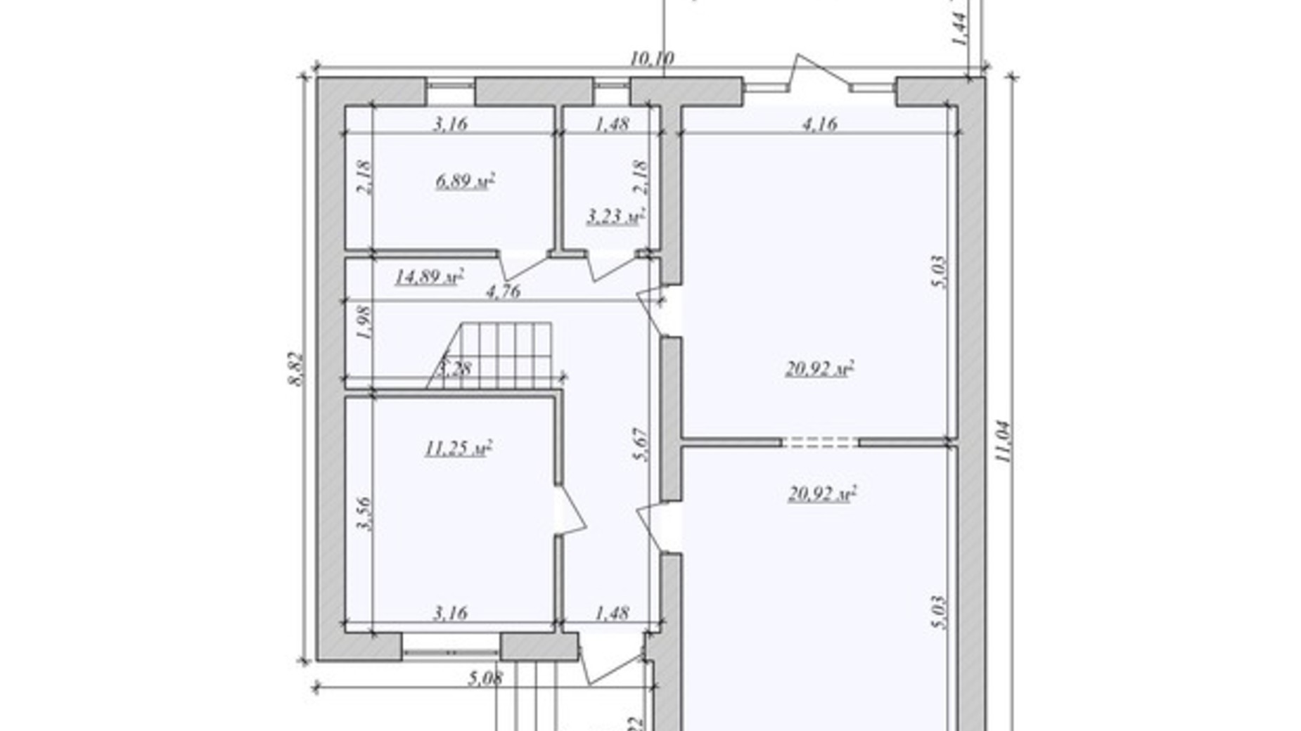 Планування котеджу в КМ Лісовий Масив 170 м², фото 811050