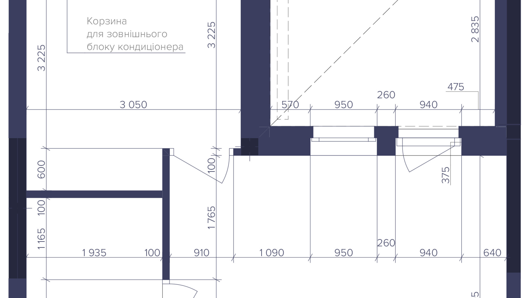 Планування 1-кімнатної квартири в ЖК Dnipro Island 34.92 м², фото 812963