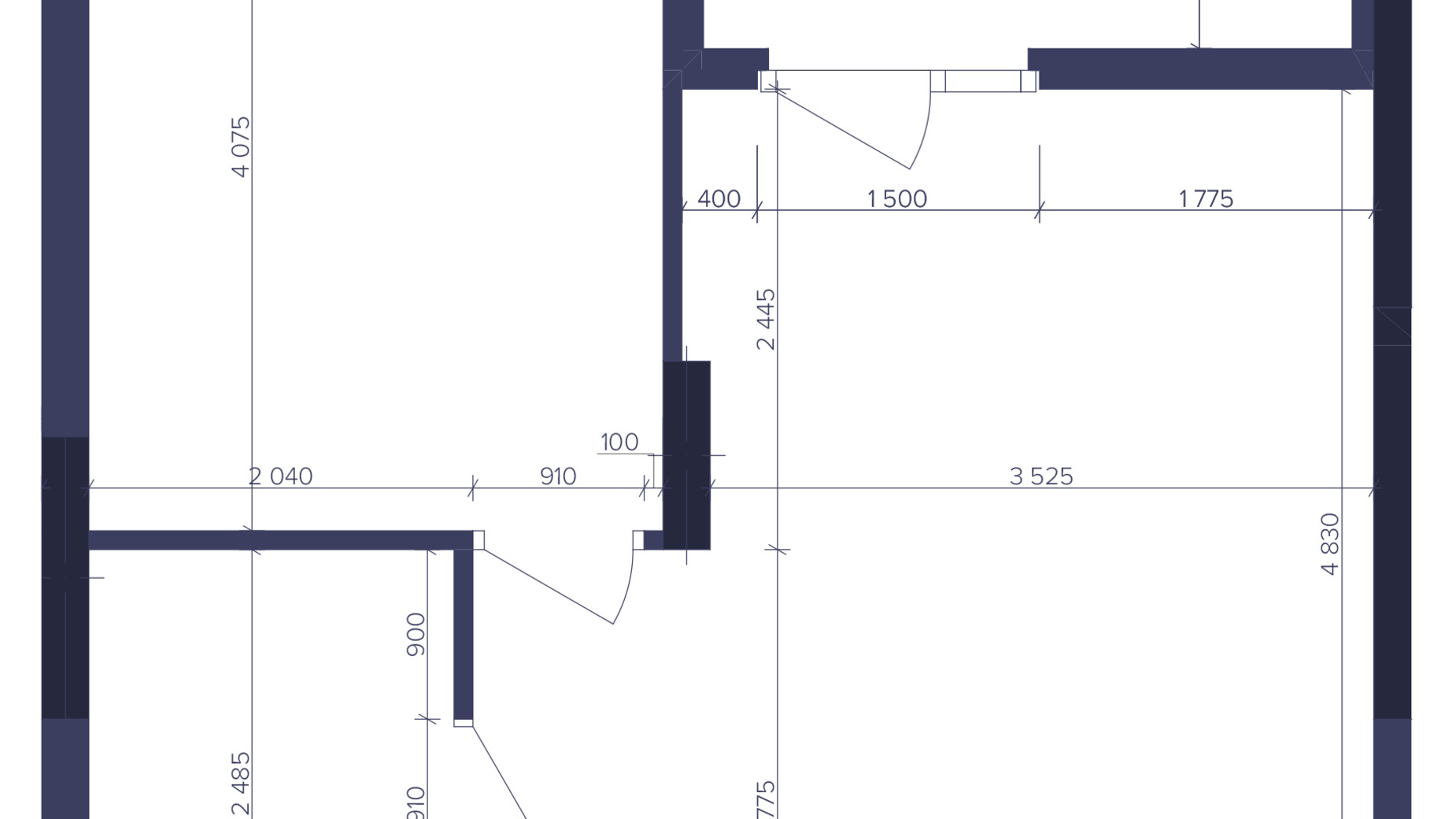 Планировка 1-комнатной квартиры в ЖК Dnipro Island 44.24 м², фото 812981