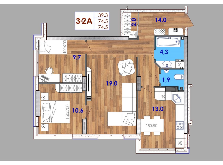 ЖК SunCity планировка 11 ЖК SunCity планировка 11