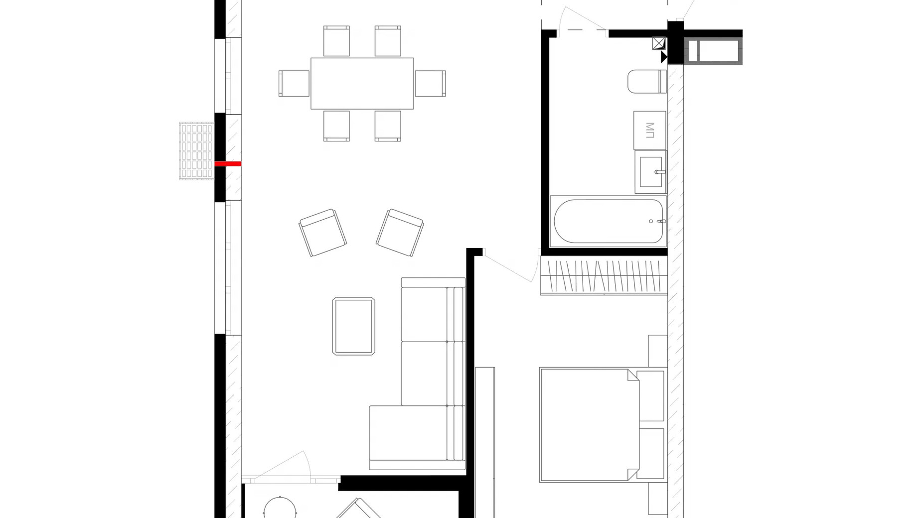 Планування 1-кімнатної квартири в ЖК Русанівська Гавань 68.3 м², фото 815015