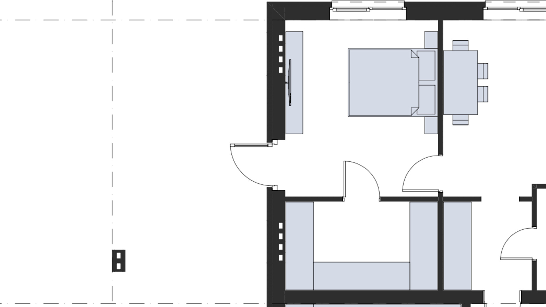 Планировка 2-комнатной квартиры в ЖК Бруклин Парк 60.5 м², фото 829224