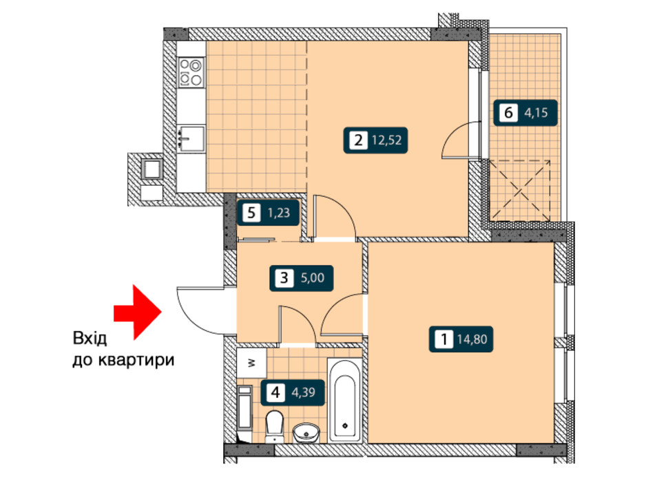 ЖК Нивки-Парк планировка 24 ЖК Нивки-Парк планировка 24
