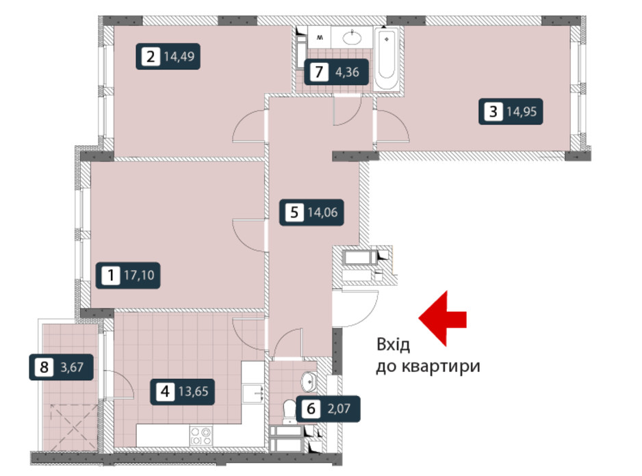 ЖК Нивки-Парк планировка 26 ЖК Нивки-Парк планировка 26