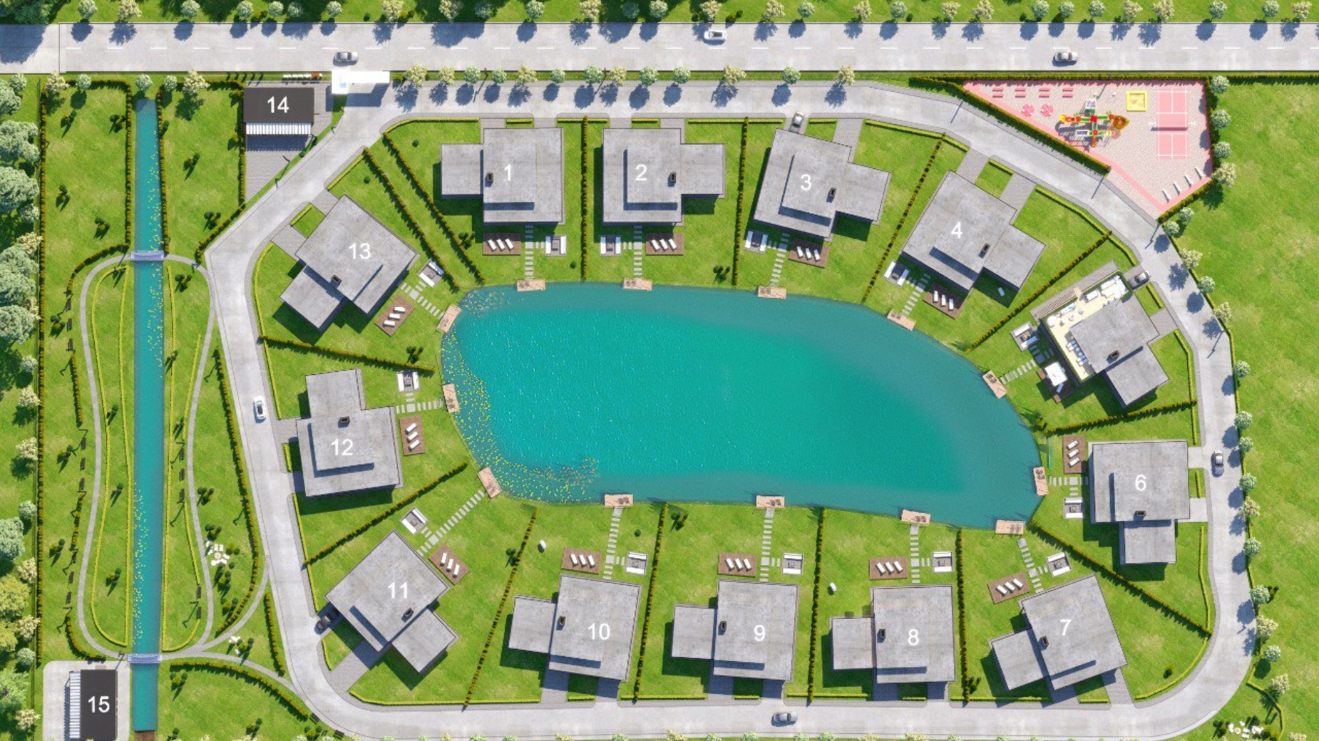 Котеджный городок Oasis  генплан 872415