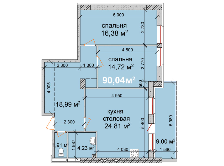 ЖК Palladio планировка 17 ЖК Palladio планировка 17