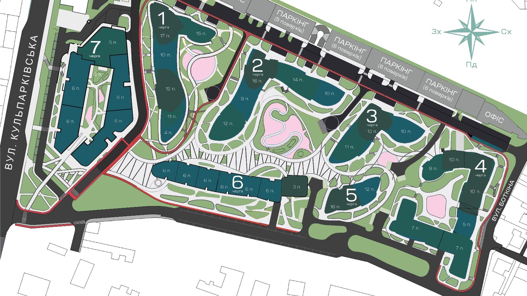 ЖК Парус City генплан 907743