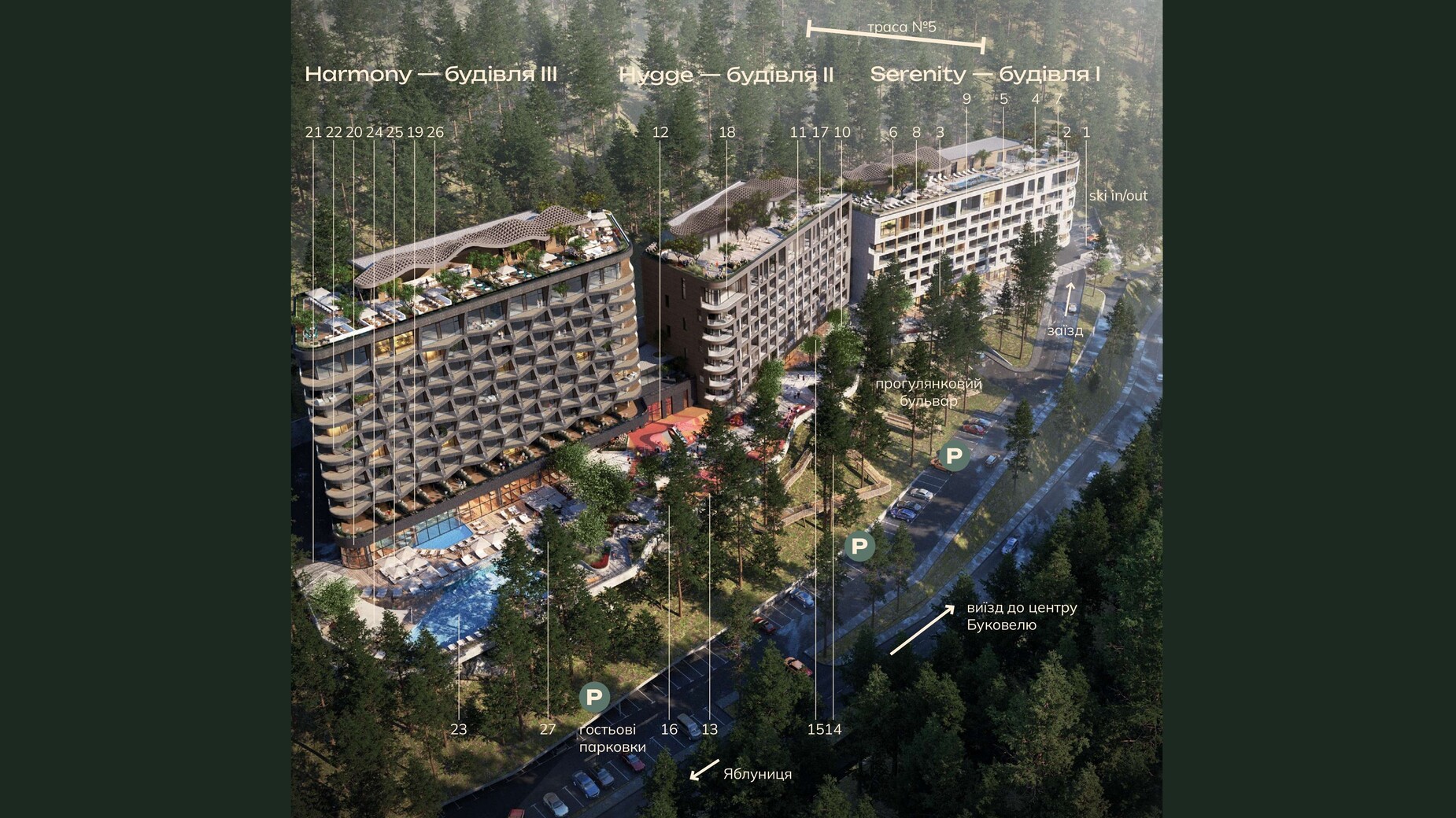 Гостиничный комплекс Forrest Resort & SPA  генплан 960881