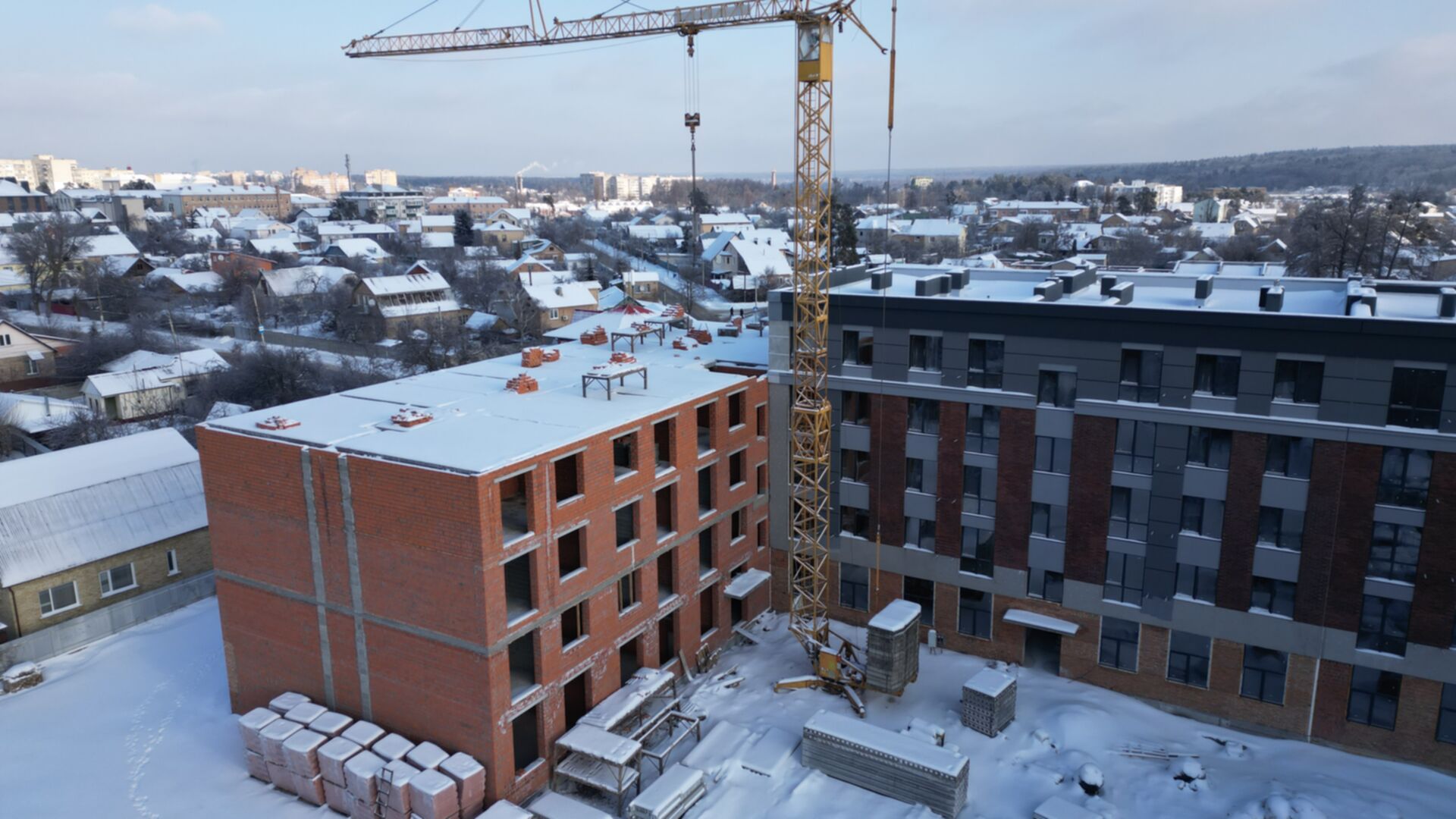 Состоянием на январь 2026 года ЖК Kvartal Soborna ход строительства фото 967626