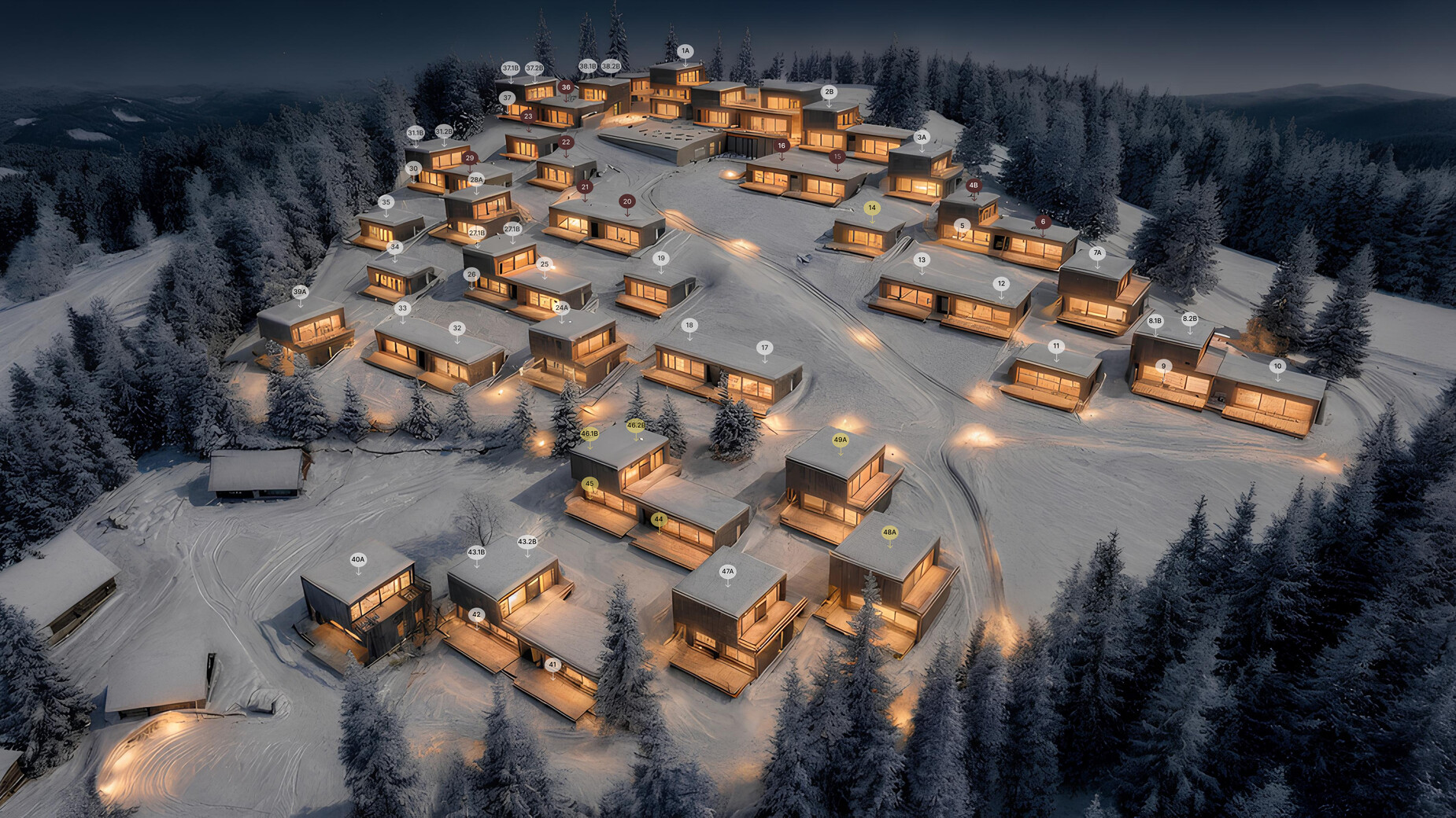 Резорт YUGEN by FIVE FORCES  генплан 968559