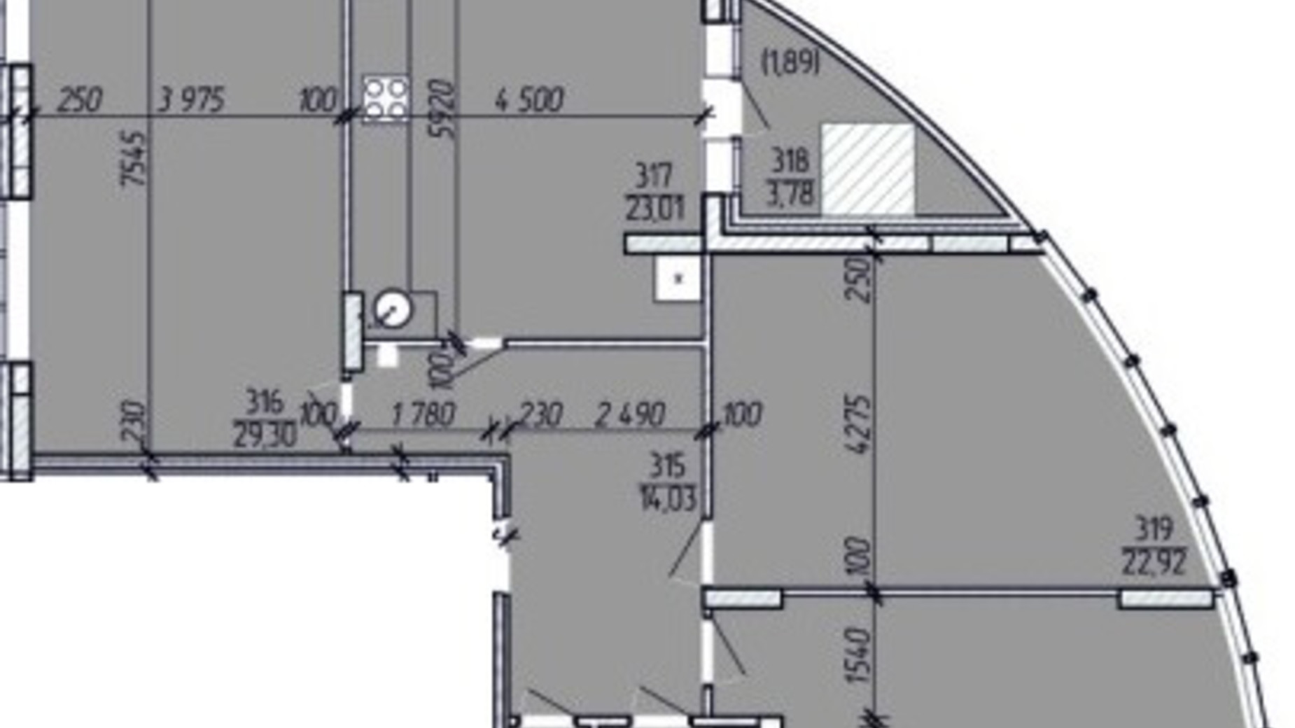 Планировка 3-комнатной квартиры в ЖК Покровский 120.25 м², фото 99486