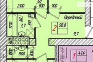 Продается 2-комнатная квартира 65 кв. м в Тернополе