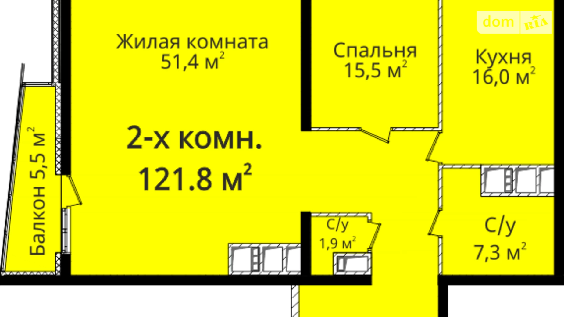 Продается 2-комнатная квартира 122 кв. м в Одессе, ул. Новобереговая, 12 - фото 2