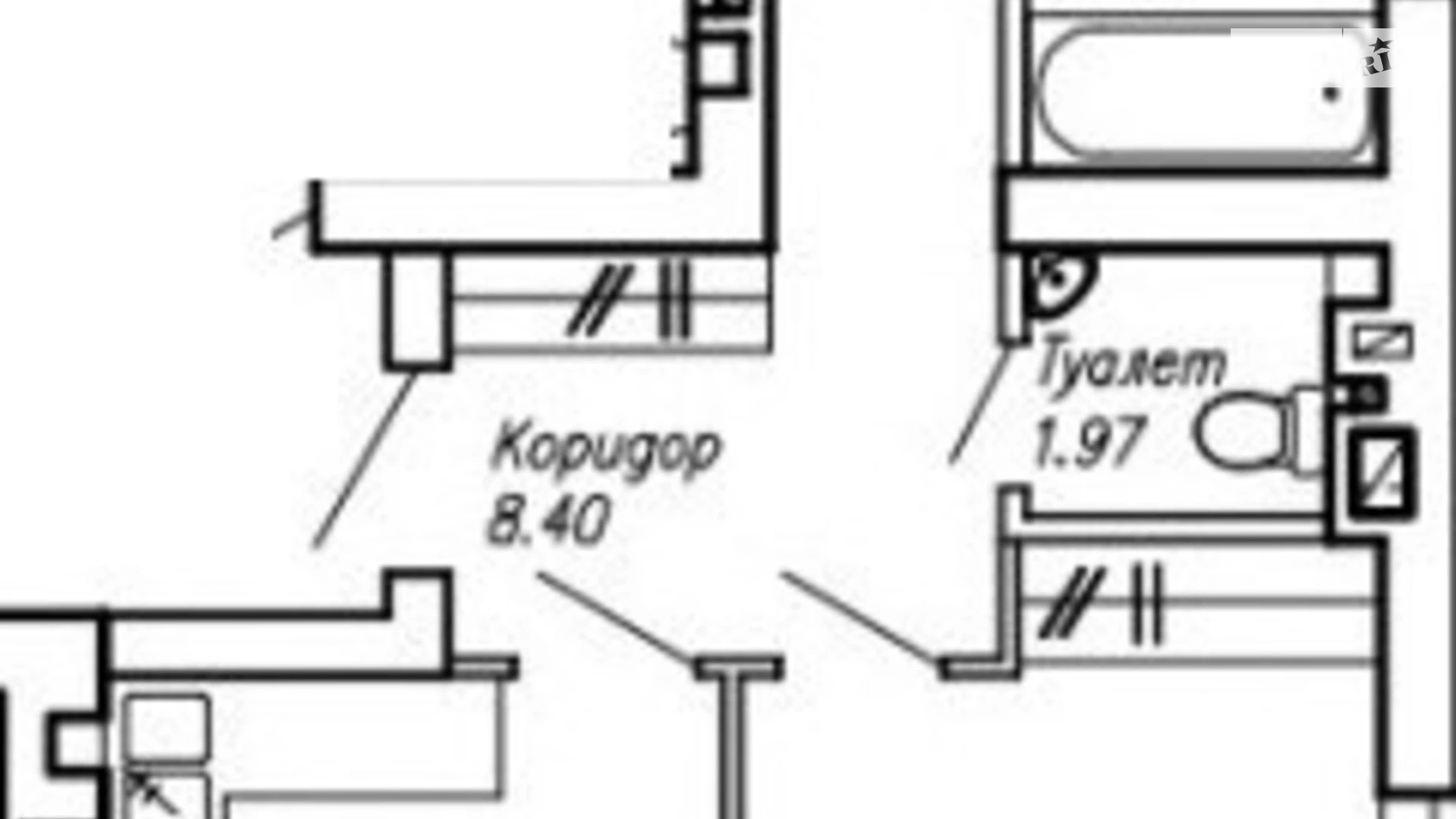 Продается 3-комнатная квартира 66 кв. м в Ирпене, ул. Выговского, 18