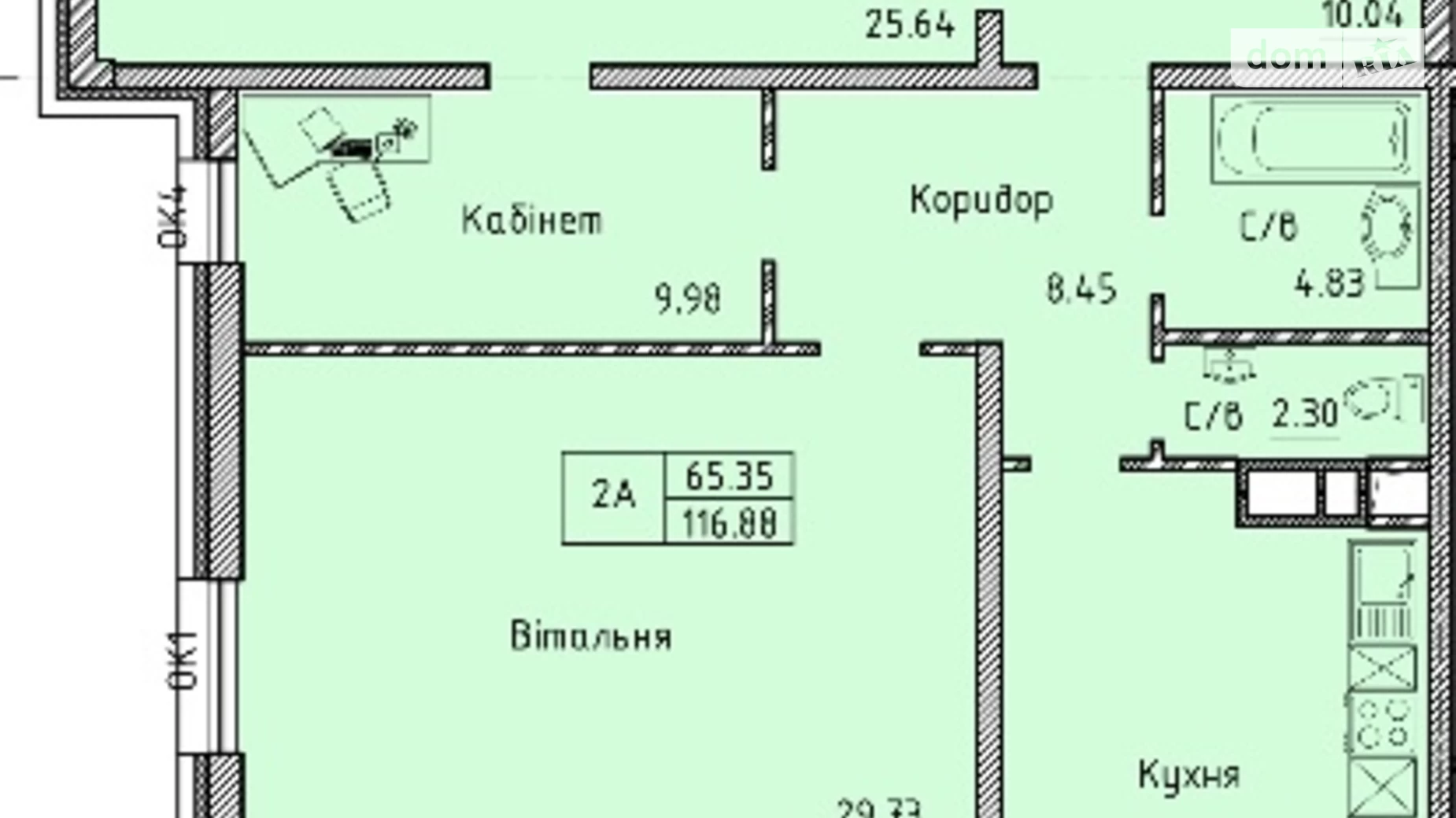 Продается 3-комнатная квартира 119 кв. м в Одессе, просп. Шевченко