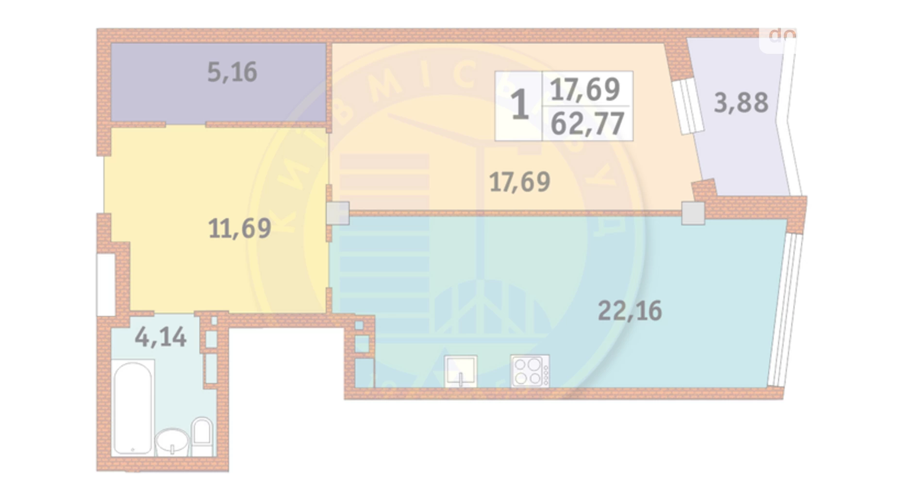 Продается 1-комнатная квартира 61 кв. м в Одессе, Фонтанская дор. - фото 2