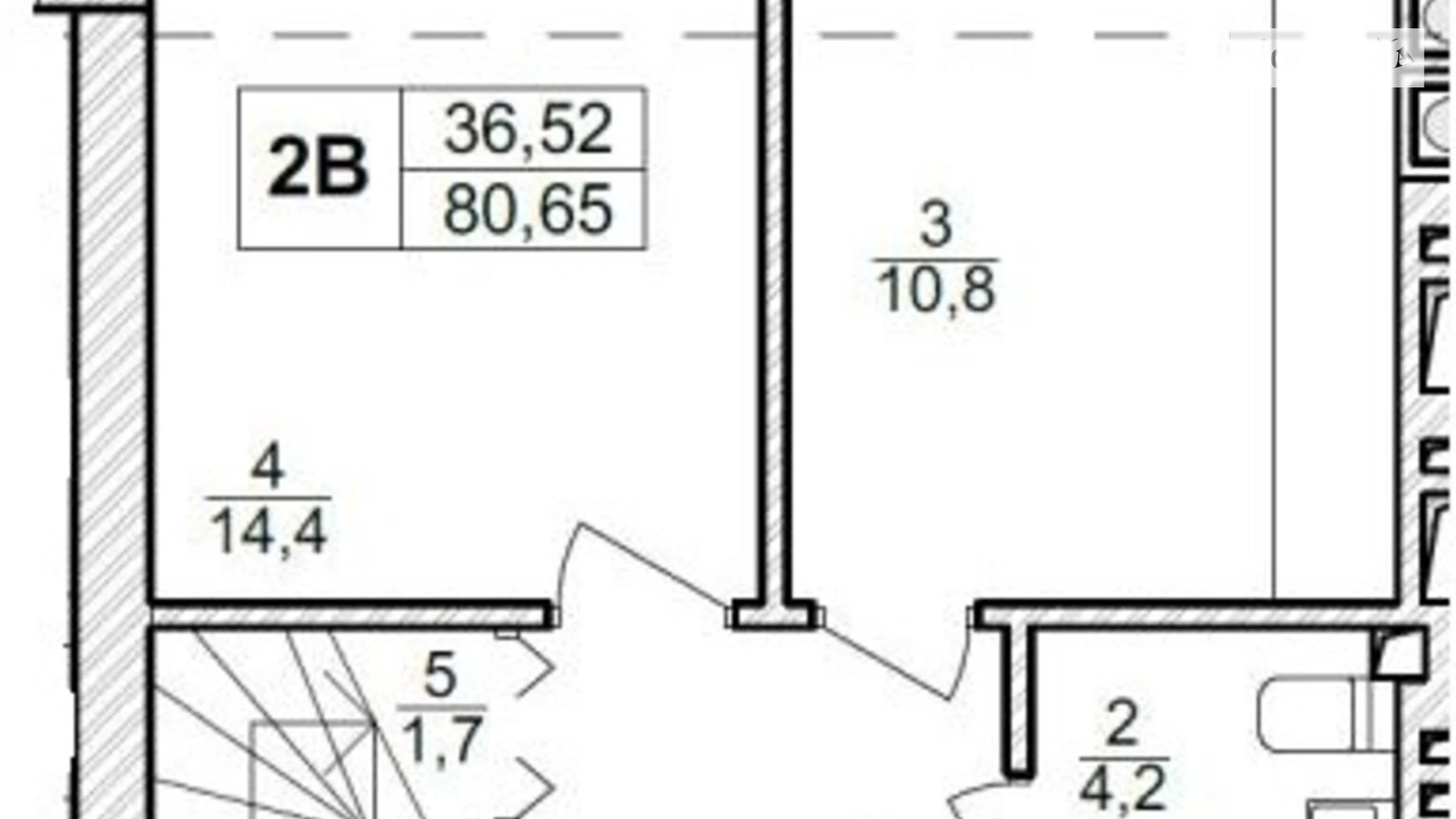 Продается 3-комнатная квартира 82 кв. м в Ирпене, ул. Достоевского, 77