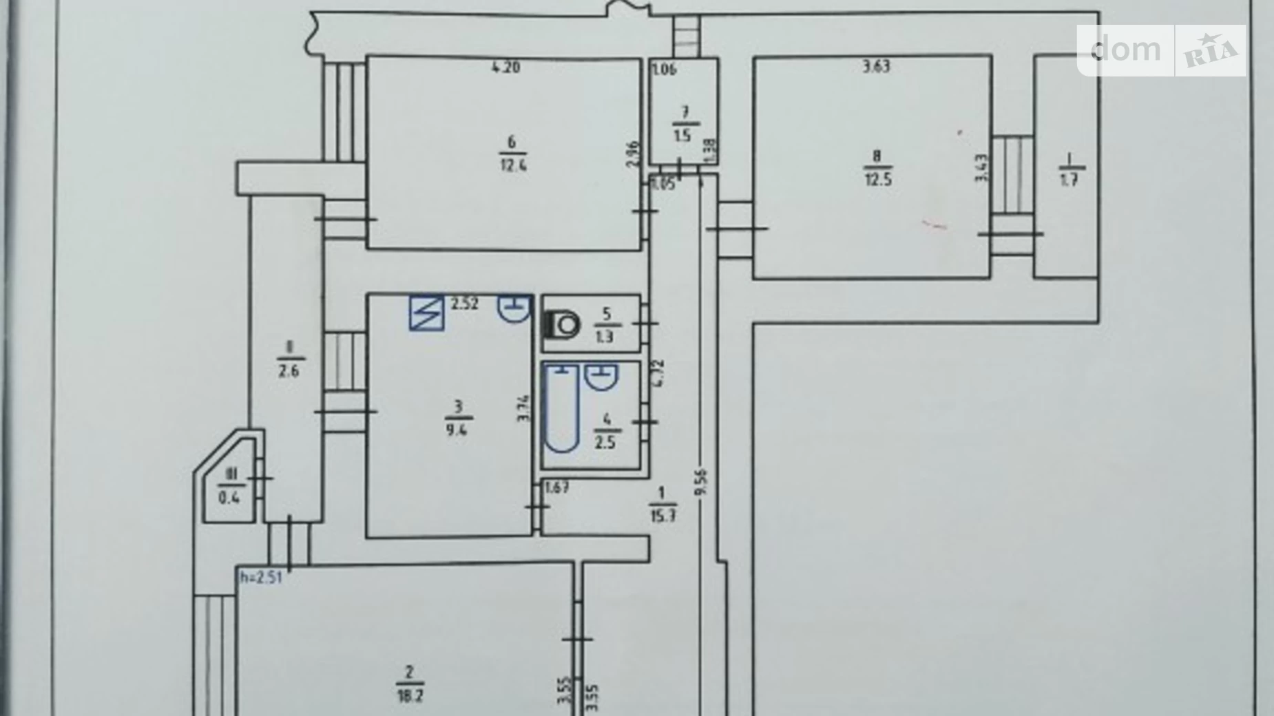 Продається 3-кімнатна квартира 78 кв. м у Києві, вул. Левка Лук'яненка, 18