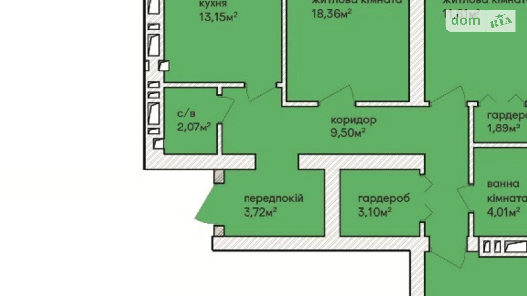 Продается 3-комнатная квартира 83 кв. м в Ирпене, пер. Озерный, 72