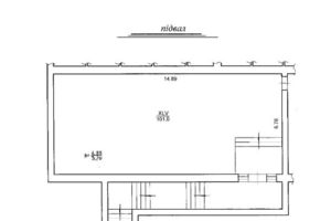 Продается помещения свободного назначения 101 кв. м в 1-этажном здании