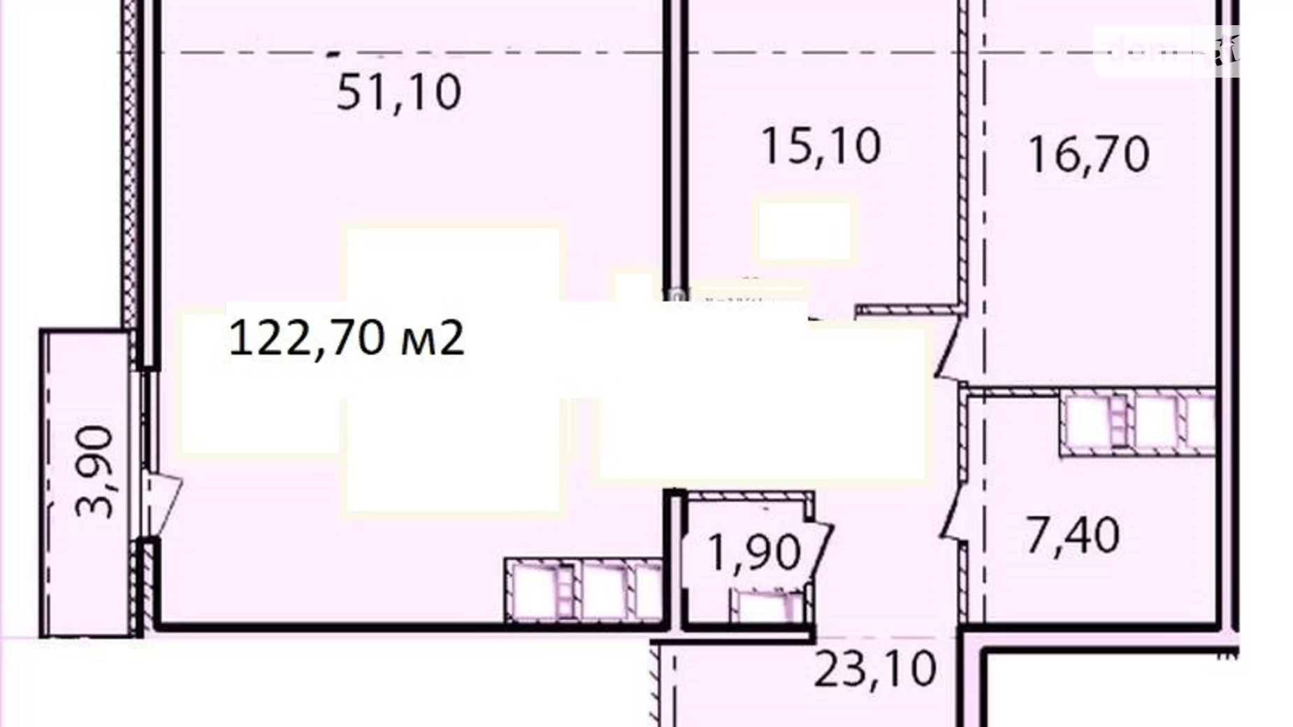 Продається 3-кімнатна квартира 125 кв. м у Одесі, вул. Новоберегова, 12А