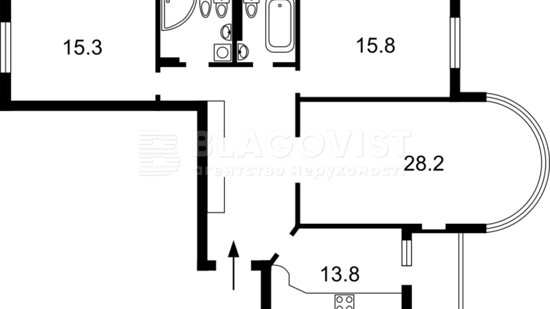 Продается 3-комнатная квартира 105 кв. м в Киеве, ул. Дмитриевская, 69 - фото 4