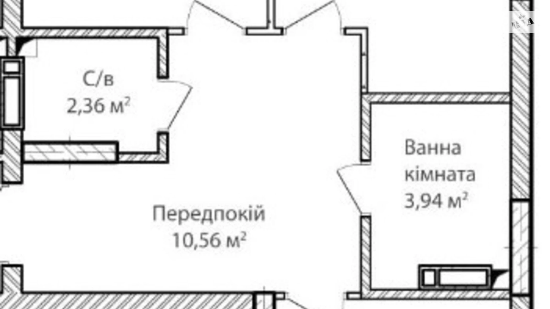 Продається 2-кімнатна квартира 58 кв. м у Ірпені, вул. Достоєвського, 72