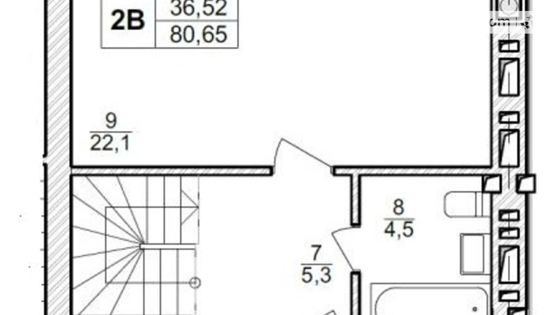 Продается 3-комнатная квартира 85 кв. м в Ирпене, ул. Достоевского, 72