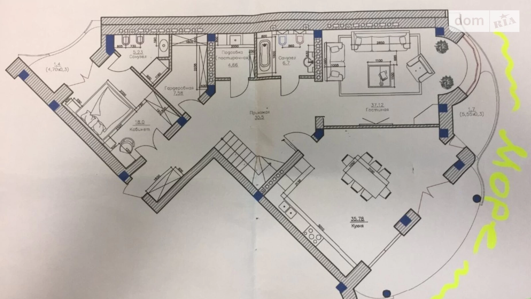 Продается 4-комнатная квартира 280 кв. м в Одессе, бул. Французский, 29 - фото 4