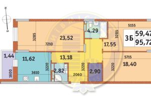 Продается 3-комнатная квартира 95.72 кв. м в Киеве