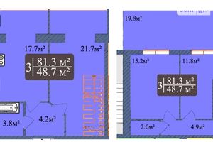 Продается 3-комнатная квартира 81.3 кв. м в Чернигове